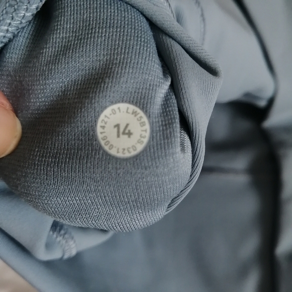 NWT Lululemon Plus Size Wunder Under High Rise 28" Leggings in Chambray Blue 14 - Picture 13 of 16